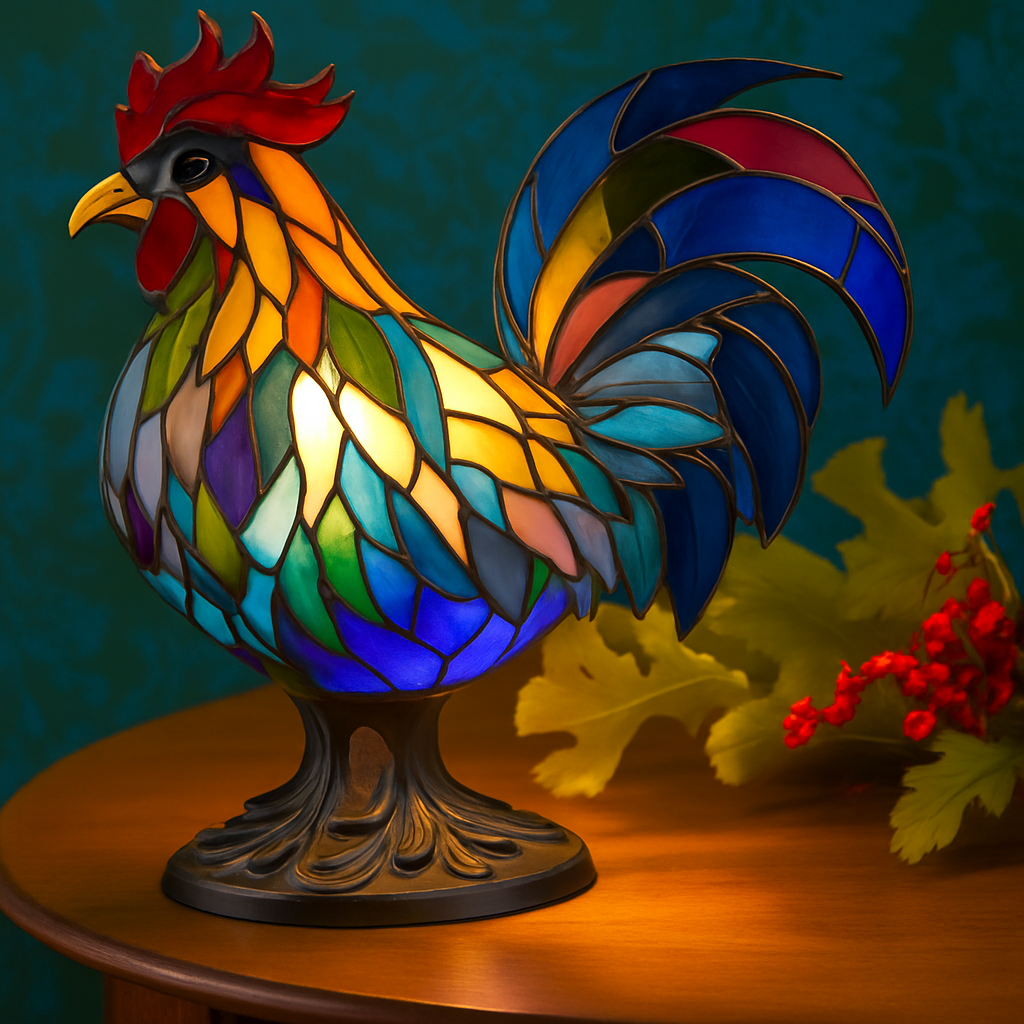 Ollie | Vibrant Rooster Lamp