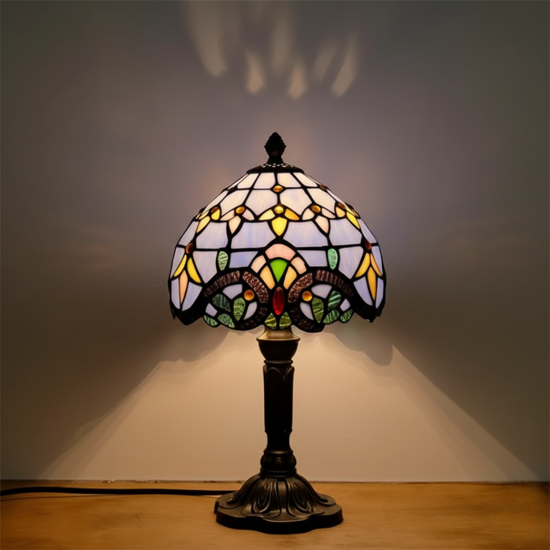 Retro Fönsterglas Bordslampa