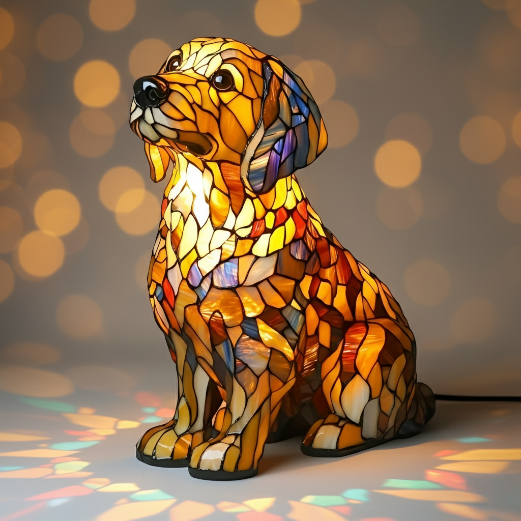 Lily den Andliga Golden Retriever Figur