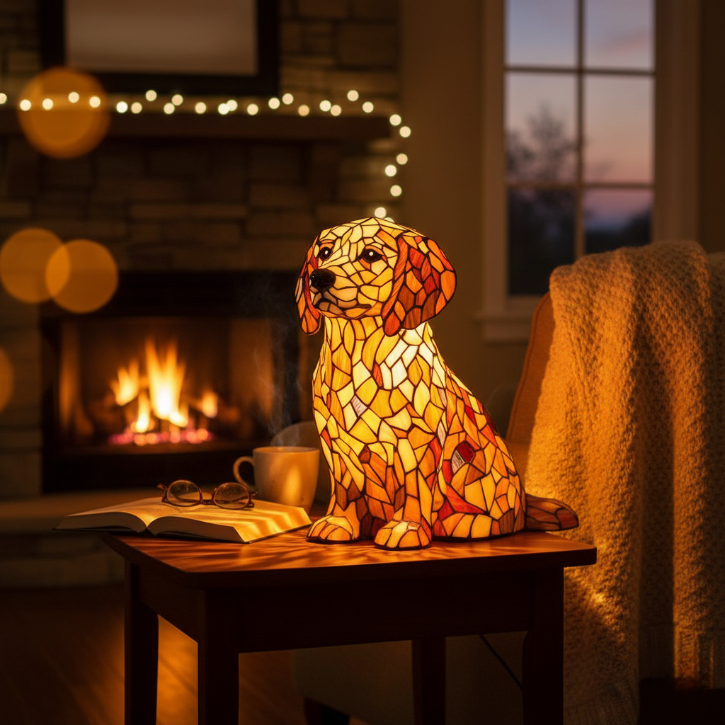 Lily den Andliga Golden Retriever Figur