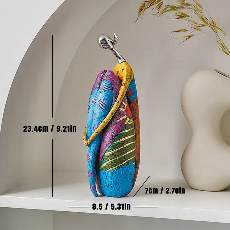 Vibrant Abstract Female Figure