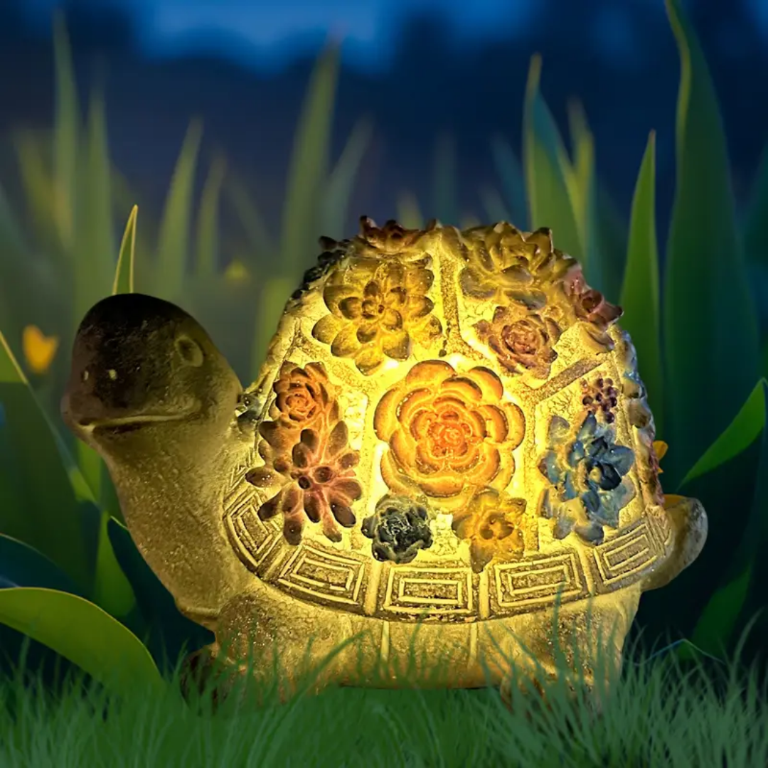 Glowing Garden Turtle Light